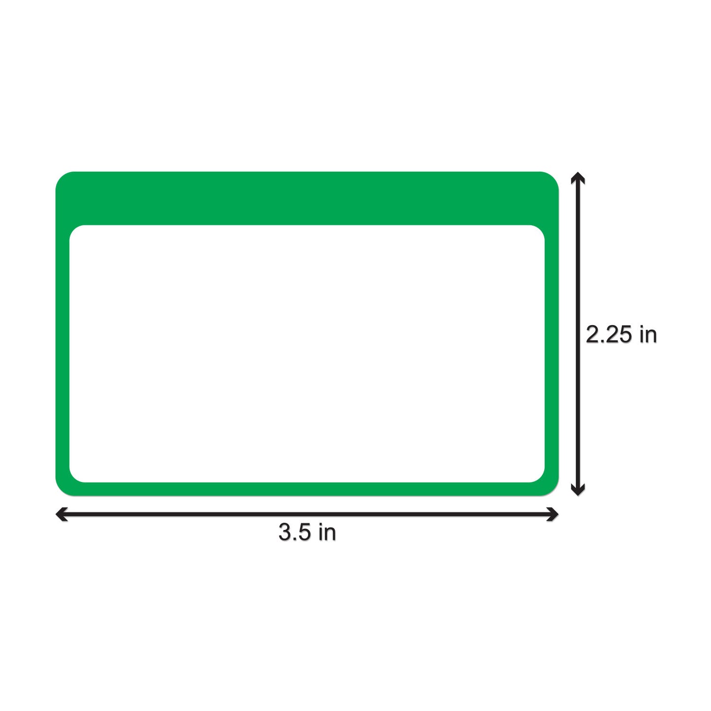 3.5 x 2.25 inch | Name Tags: Write-In Name Badge Stickers