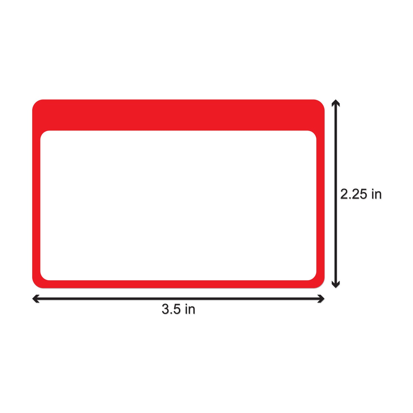 3.5 x 2.25 inch | Name Tags: Write-In Name Badge Stickers