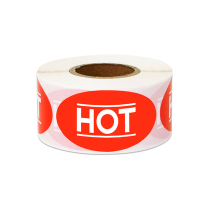 1.75 x 1 inch | Food Labeling: Hot Stickers