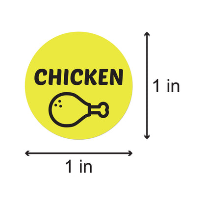 1 inch | Food Labeling: Chicken Stickers