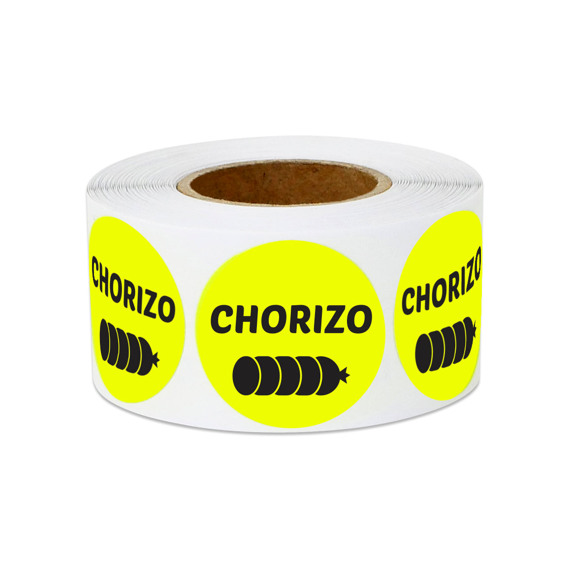 1 inch | Food Labeling: Chorizo Stickers
