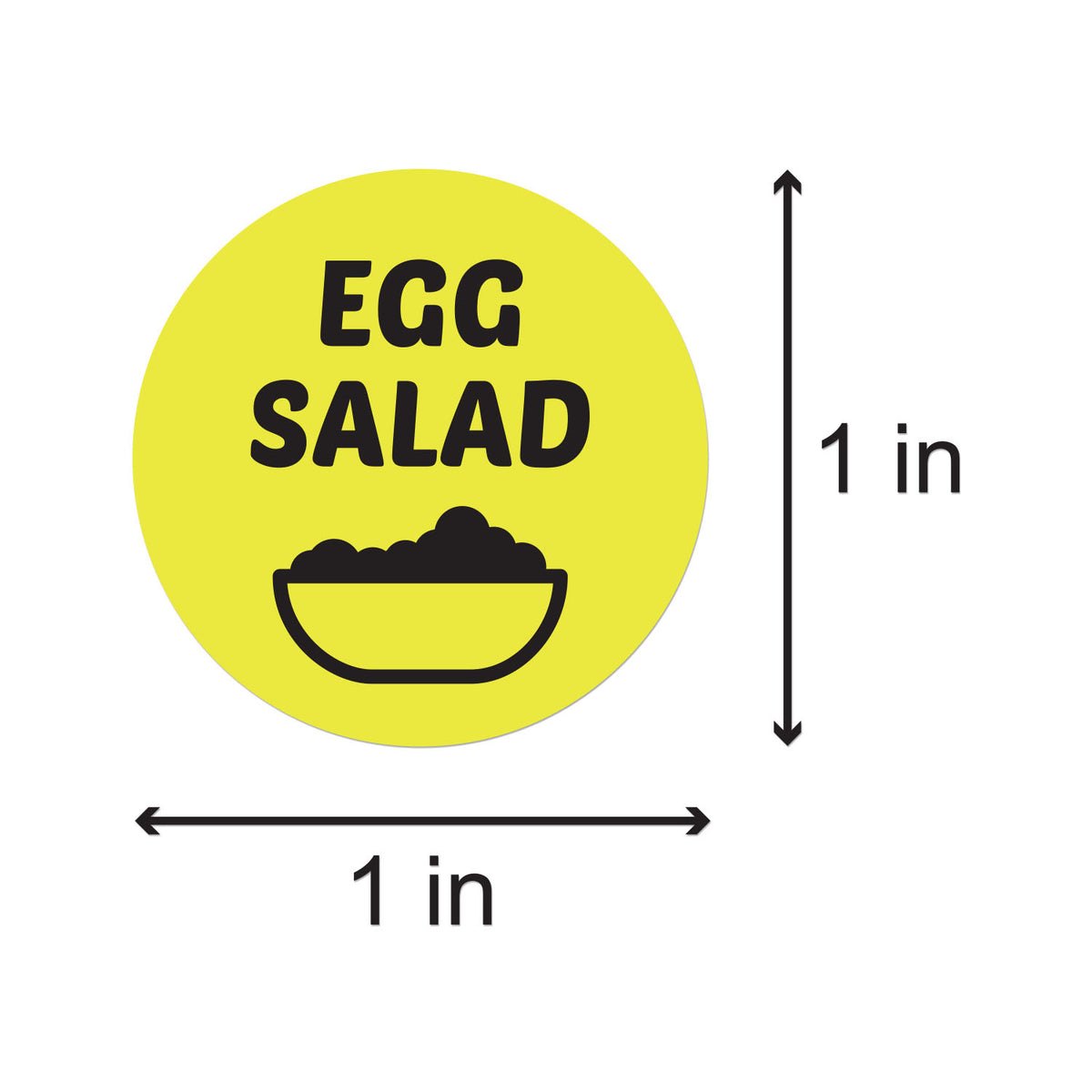 1 Inch Food 1 inch | Food Labeling: Egg Salad Stickers – OfficeSmartLabels