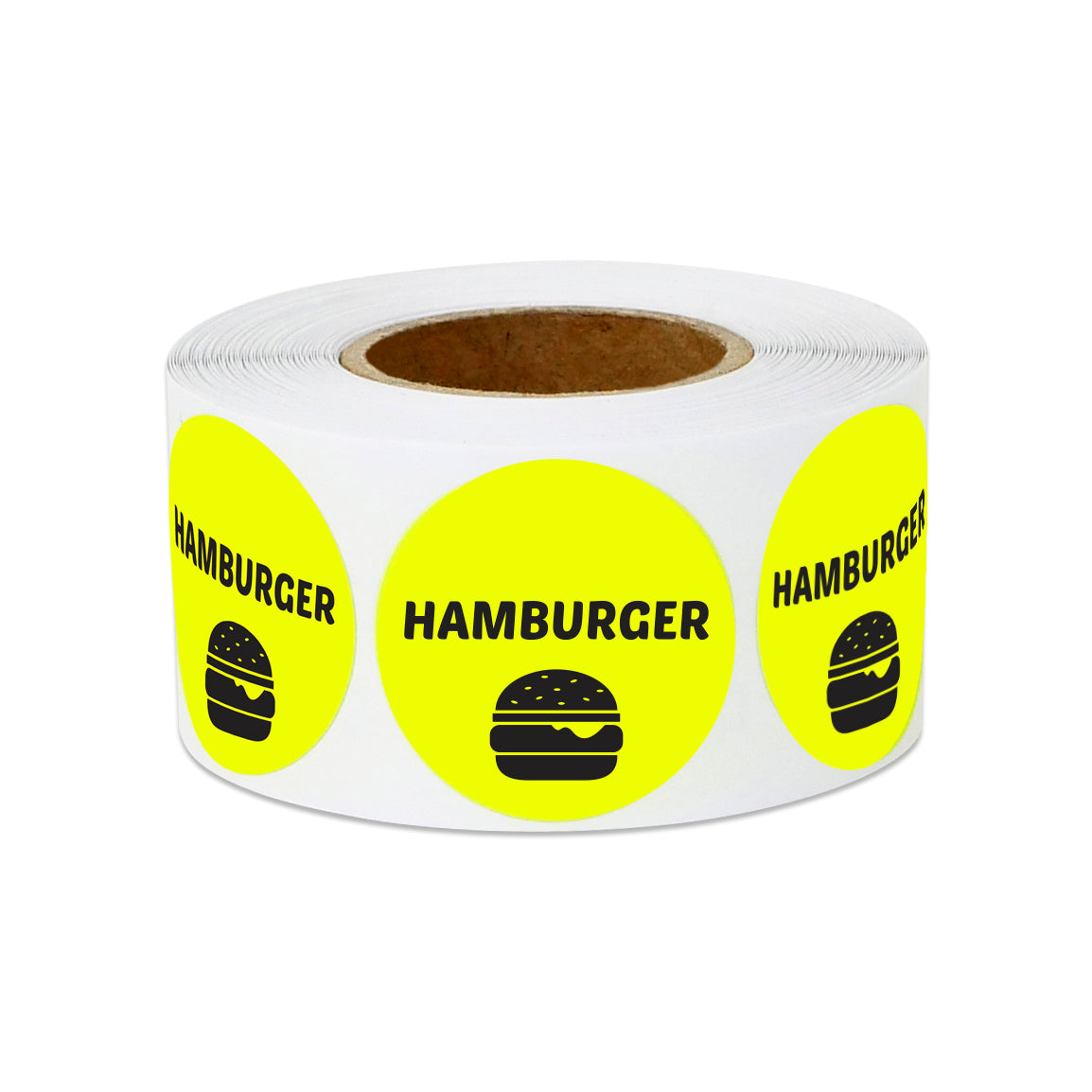1 Inch Food 1 inch | Food Labeling: Hamburger Stickers – OfficeSmartLabels