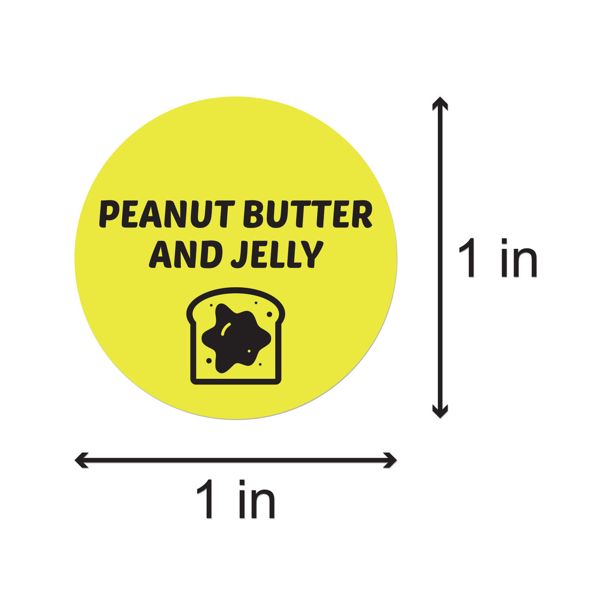 1 Inch Food 1 inch | Food Labeling: Peanut Butter & Jelly Stickers – OfficeSmartLabels