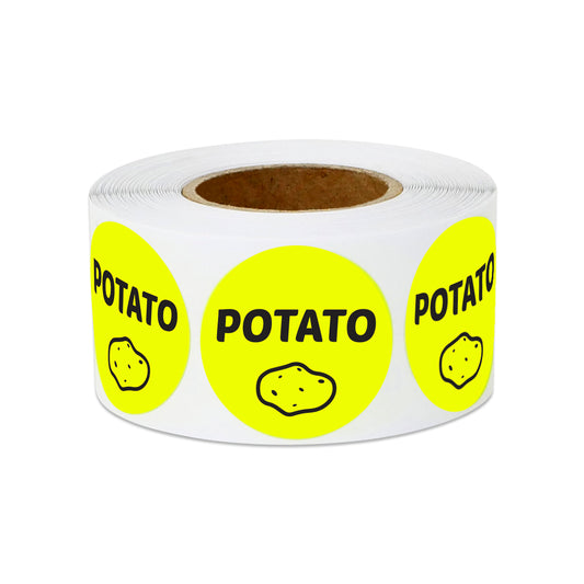 1 inch | Food Labeling: Potato Stickers