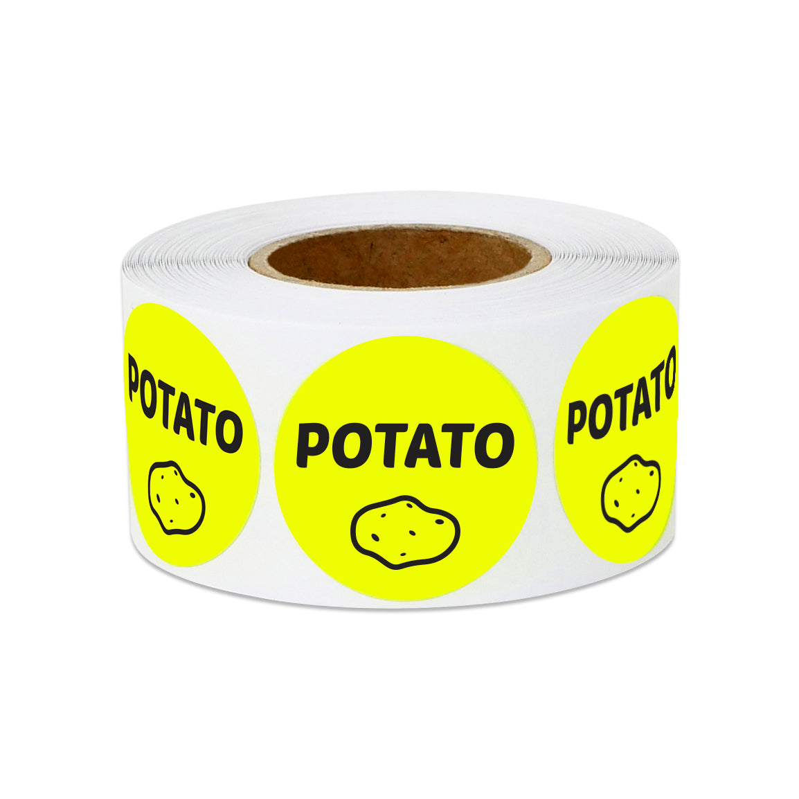 1 inch | Food Labeling: Potato Stickers