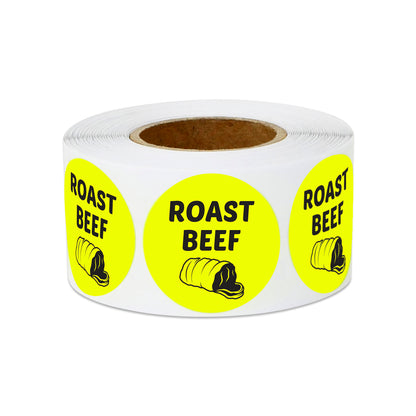 1 inch | Food Labeling: Roast Beef Stickers