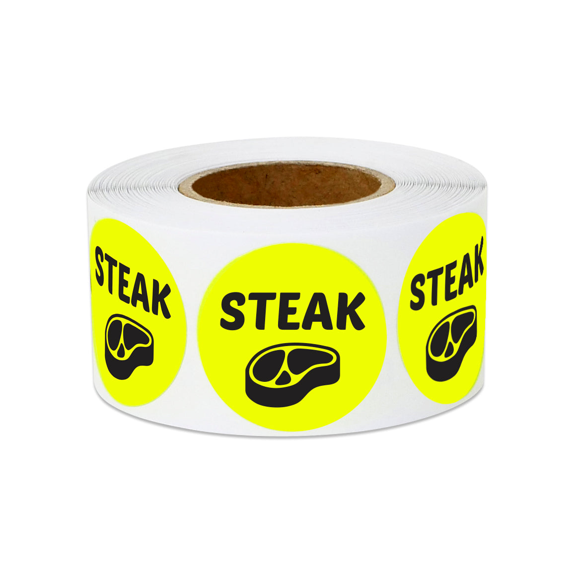 1 inch | Food Labeling: Steak Stickers
