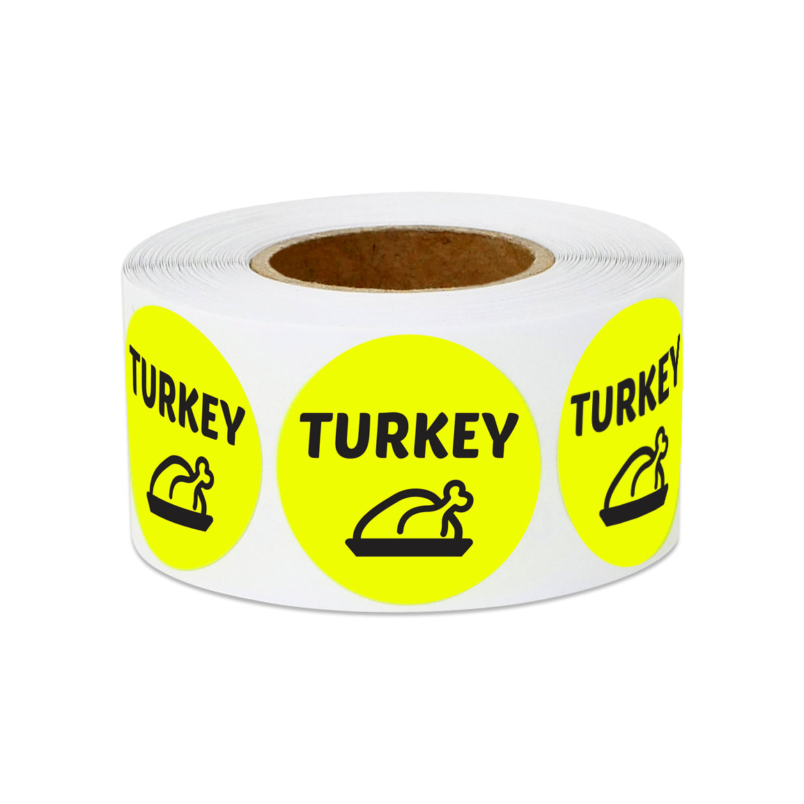 1 inch | Food Labeling: Turkey Stickers – OfficeSmartLabels