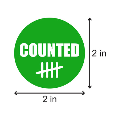 2 inch | Quality Control: Counted Stickers