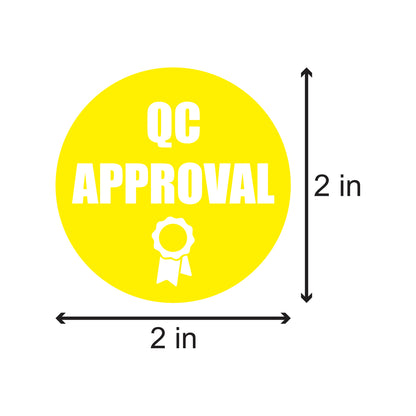 2 inch | Quality Control: QC Approval Stickers – OfficeSmartLabels