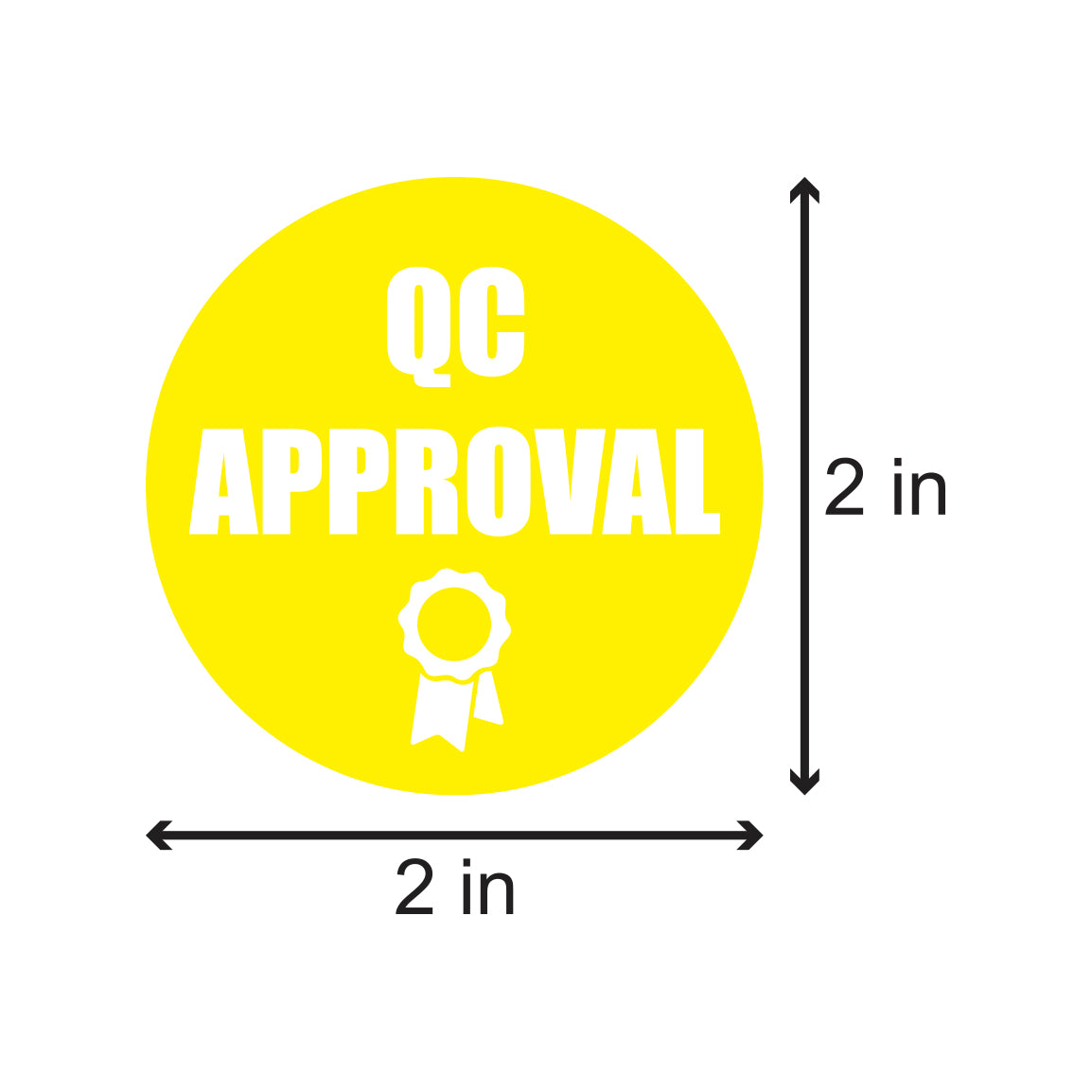 2 inch | Quality Control: QC Approval Stickers – OfficeSmartLabels