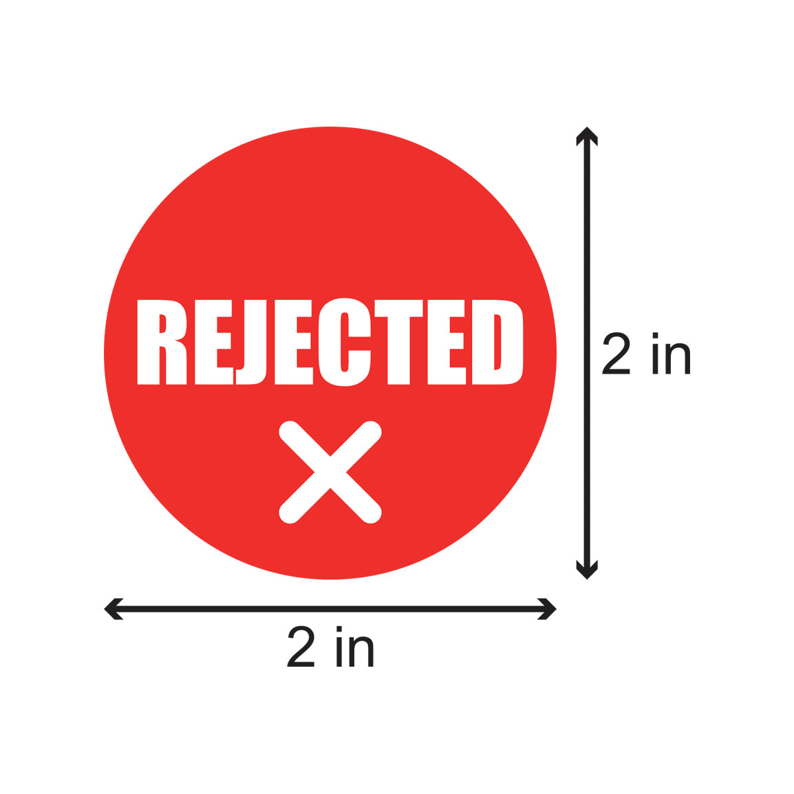 2 inch | Quality Control: Rejected Stickers