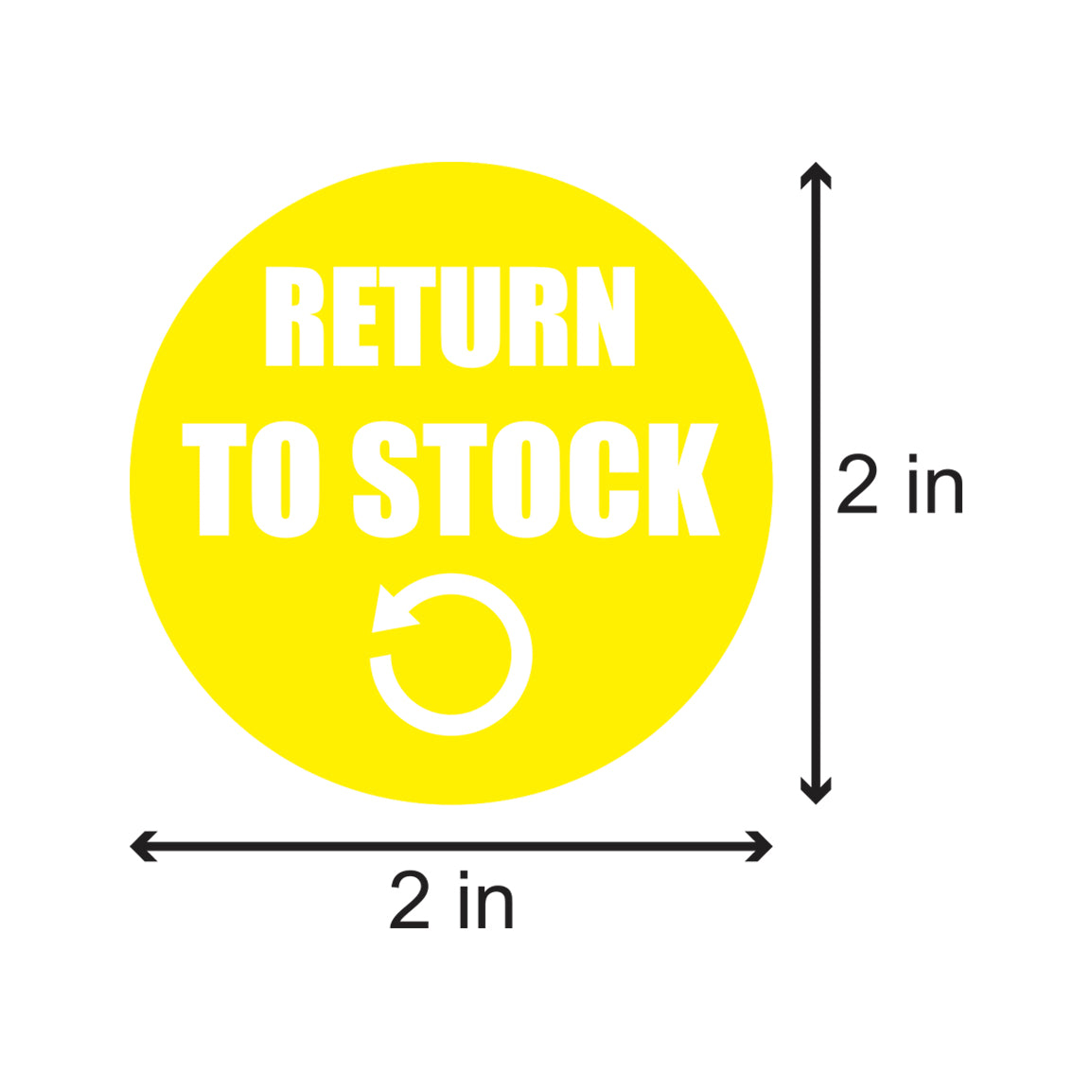 2 inch | Quality Control: Return to Stock Stickers