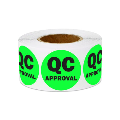 1 inch | Quality Control: QC Approval Stickers