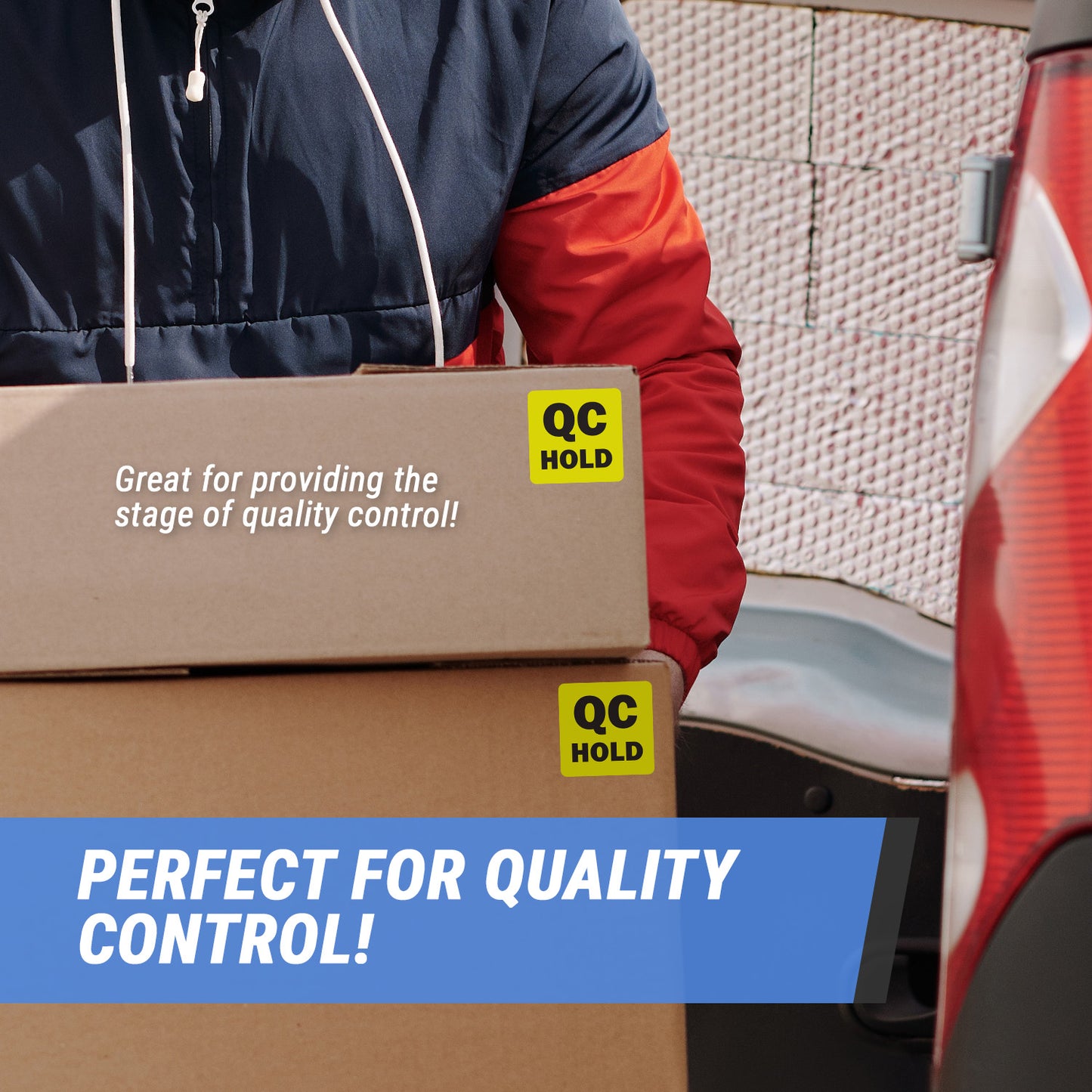 2 x 2 inch | Quality Control: QC Hold Stickers – OfficeSmartLabels