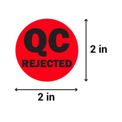 2 x 2 inch | Quality Control: QC Rejected Stickers