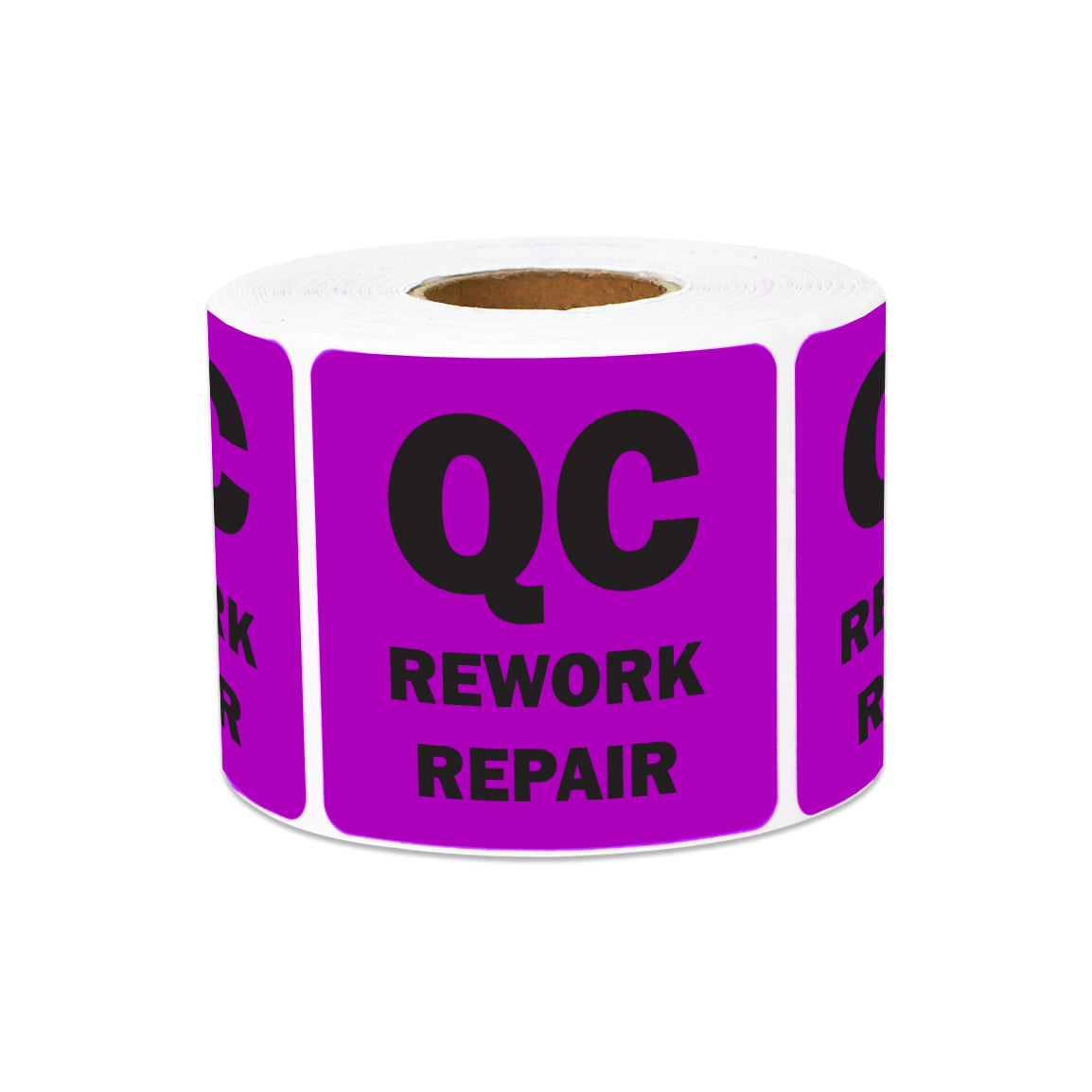 2 x 2 inch | Quality Control: QC Rework Repair Stickers