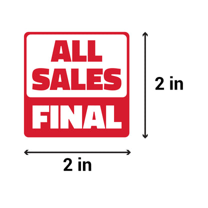 2 x 2 inch | Retail & Sales: All Sales Final Stickers