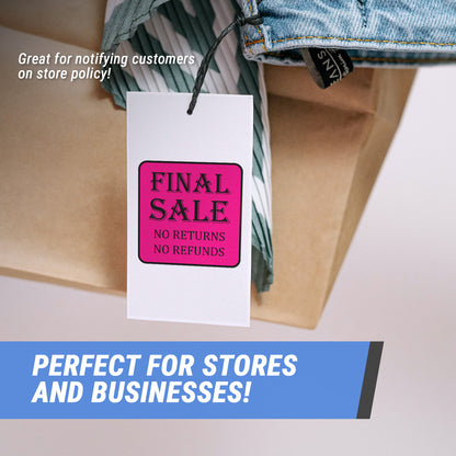 1.5 x 1.5 inch | Retail & Sales: Final Sale Stickers