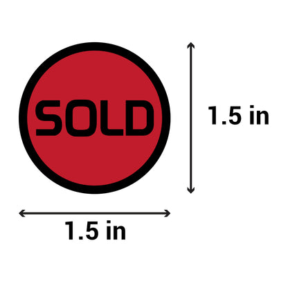 1.5 inch | Retail  & Sales: SOLD Stickers