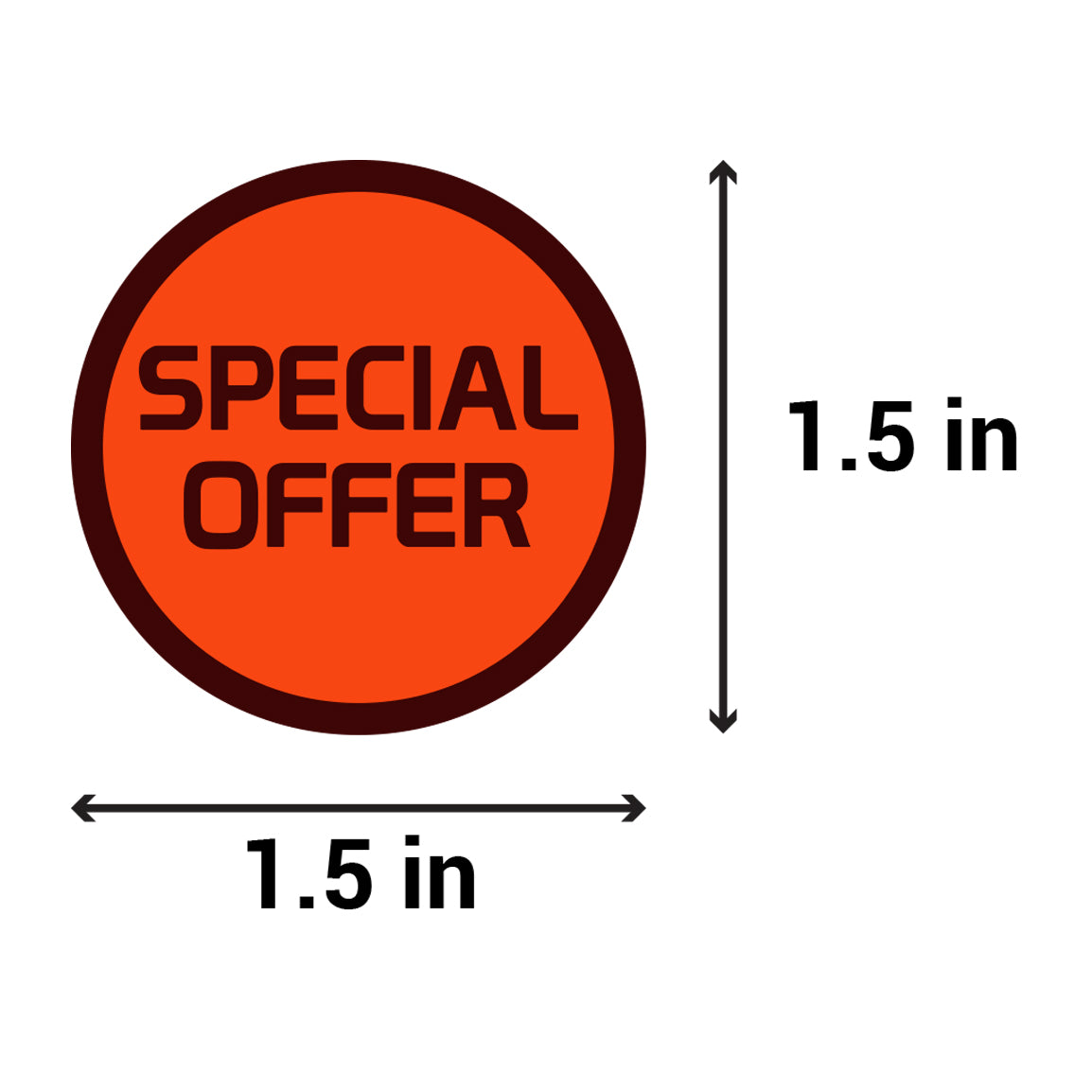 1.5 inch | Retail & Sales: Special Offer Stickers
