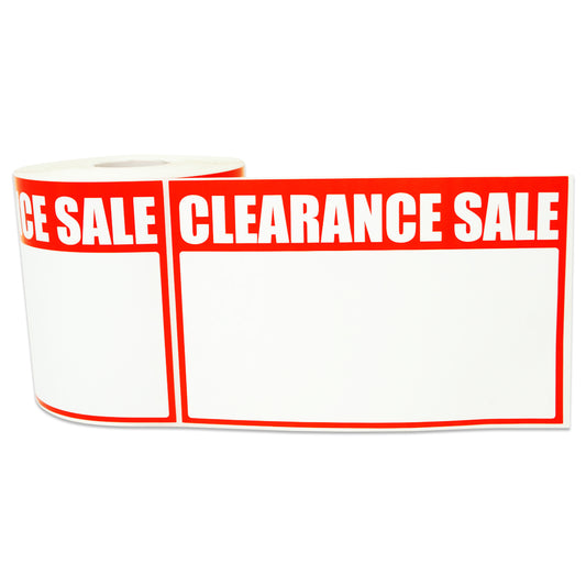 5.5 x 3.5 inch | Retail & Sales: Write-In Clearance Sale Stickers