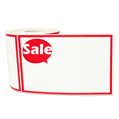 5.5 x 3.5 inch | Retail & Sales: Write-In Sale Stickers