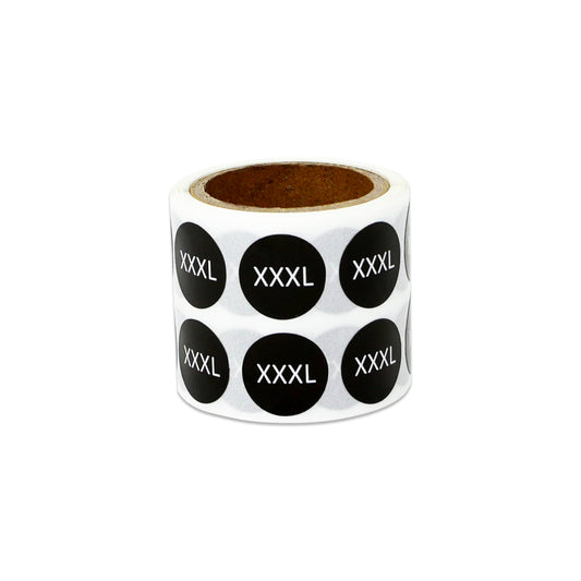0.5 inch | Clothing & Shoe Size: (XXXL) XXX-Large Stickers