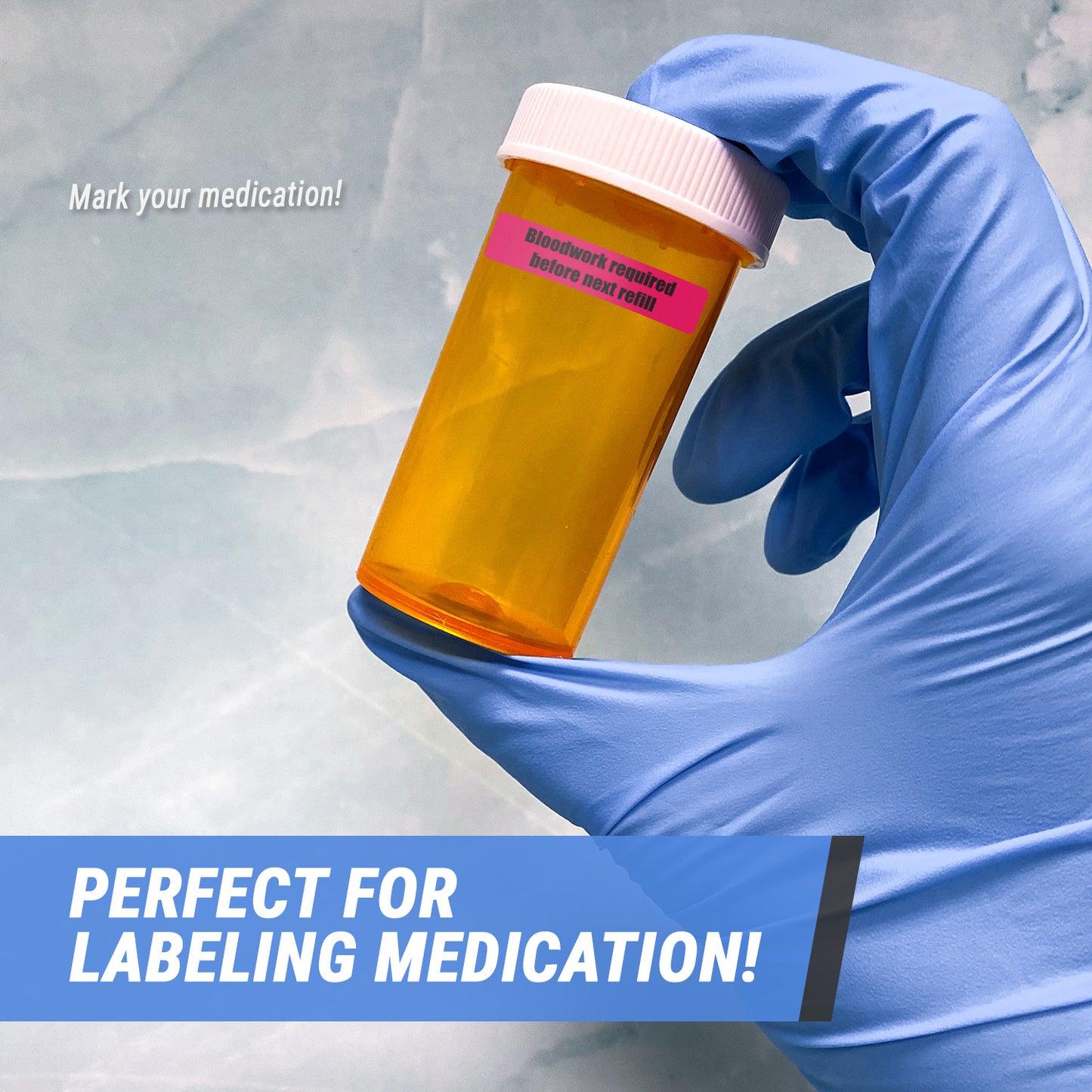 1.63 x 0.38 inch | Veterinary & Medication: Bloodwork Required Stickers