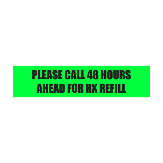 1.63 x 0.38 inch | Veterinary & Medication: Please Call 48 Hours Ahead for RX Refill Stickers