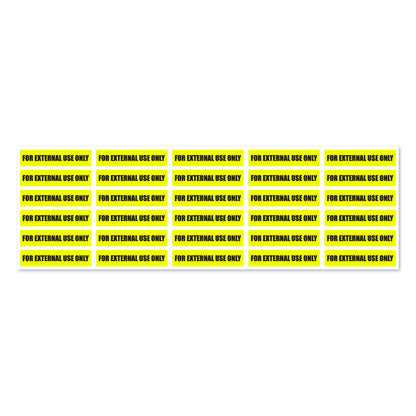 1.63 x 0.38 inch | Veterinary & Medication:  For External Use Only Stickers