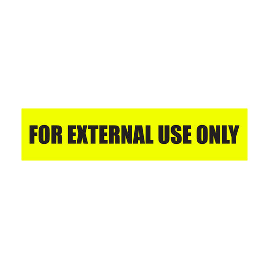 1.63 x 0.38 inch | Veterinary & Medication:  For External Use Only Stickers