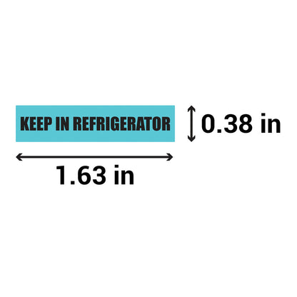 1.63 x 0.38 inch | Veterinary & Medication: Keep in Refrigerator Stickers