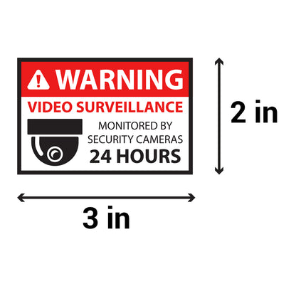 3 x 2 inch | Warning & Caution: No Smoking / Do Not Smoke Stickers