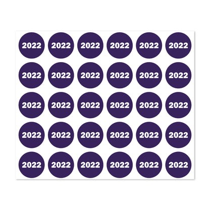 0.75 inch | Inventory: Color-Coded Year 2022 Stickers