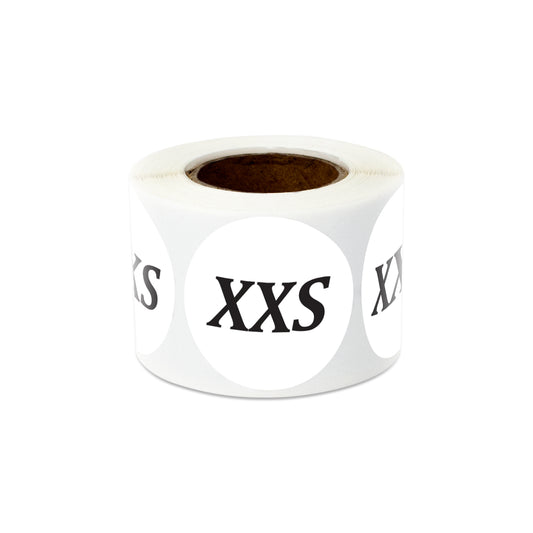 1.25 inch | Shoe & Clothing Size: (XXS) XX-Small Stickers