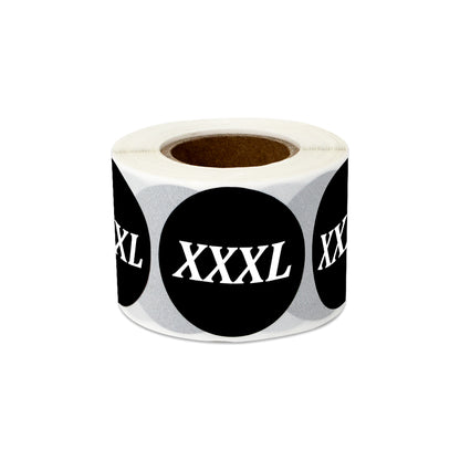 1.25 inch | Shoe & Clothing Size: (XXXL) XXX-Large Stickers