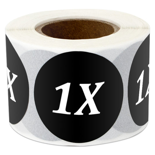 1.25 inch | Shoe & Clothing Size: (1X) X-Large Stickers