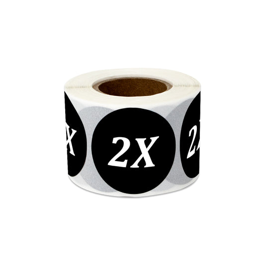 1.25 inch | Shoe & Clothing Size: (2X) XX-Large Stickers