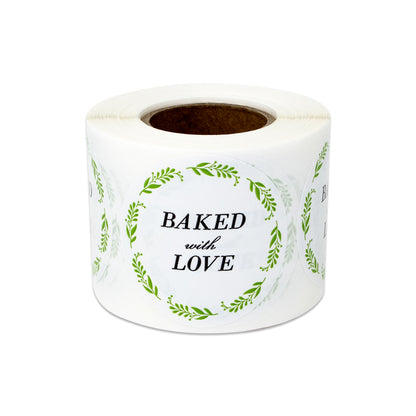 1.5 inch | Retail & Sales: Baked with Love Stickers