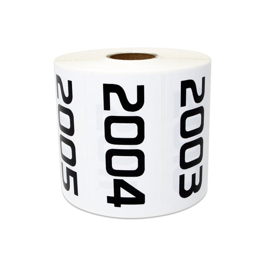 3 x 1.5 inch | Inventory: Consecutive Numbers "2001 to 3000" Stickers