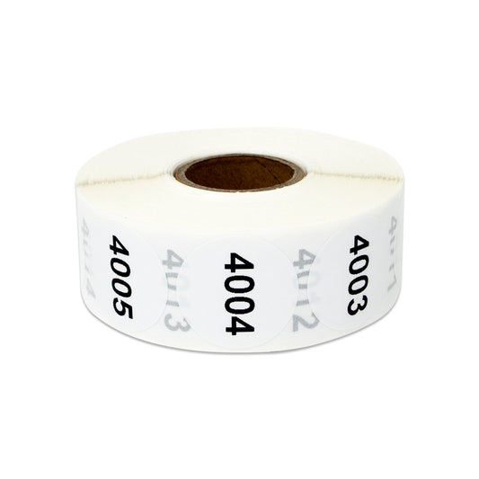 Numbers 4001 to 5000 β OfficeSmartLabels