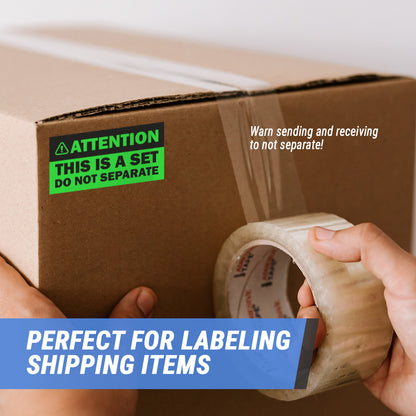 4 x 2 inch | Shipping & Handling: Attention, This is a Set, Do Not Separate Stickers