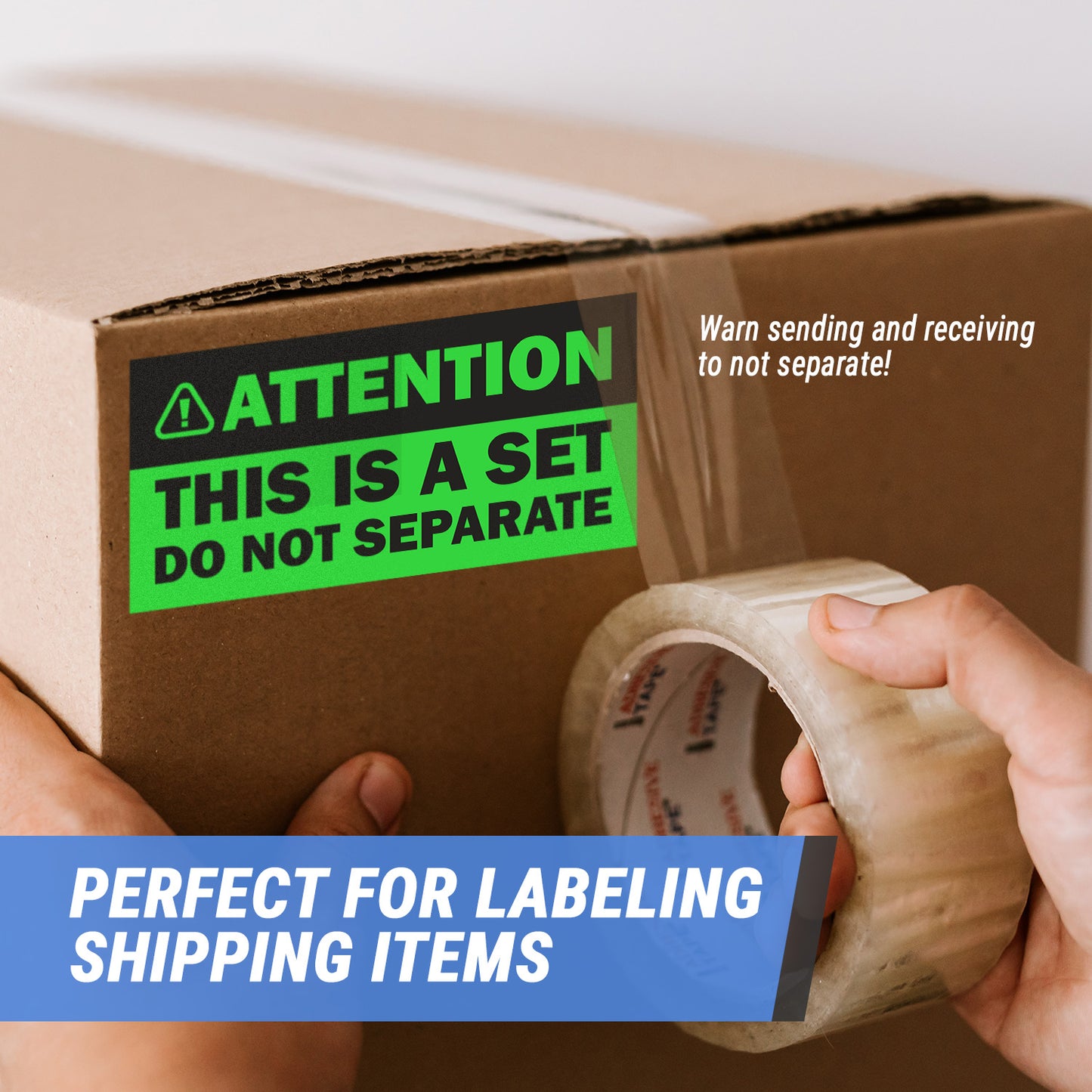 6 x 3 inch | Shipping & Handling: Attention, This is a Set, Do Not Separate Stickers