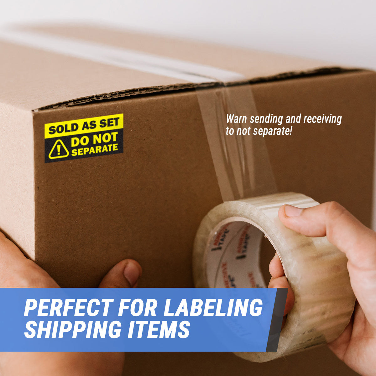 Sticker For Not Split 3 x 1.5 inch | Shipping & Handling: Sold as Set, Do Not Separate Stick ...