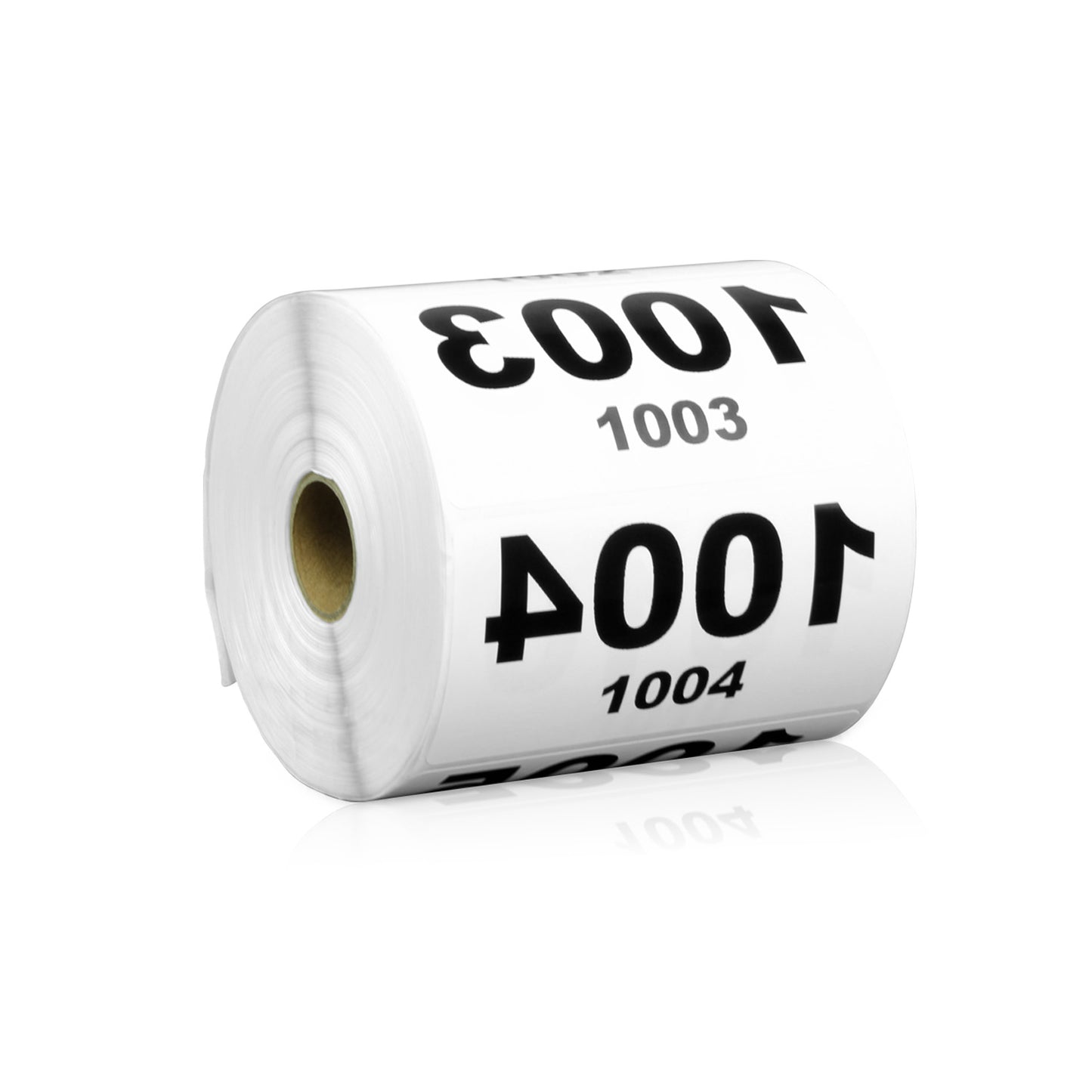 4 x 2 inch | Inventory: Reverse Numbered "1001-2000" Consecutive Numbers Stickers
