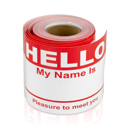 4 x 2.31 inch | Name Tags: Hello My Name is Stickers