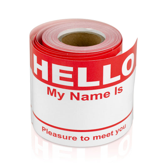 4 x 2.31 inch | Name Tags: Hello My Name is Stickers