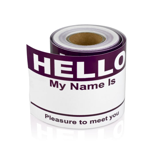 4 x 2.31 inch | Name Tags: Hello My Name is Stickers